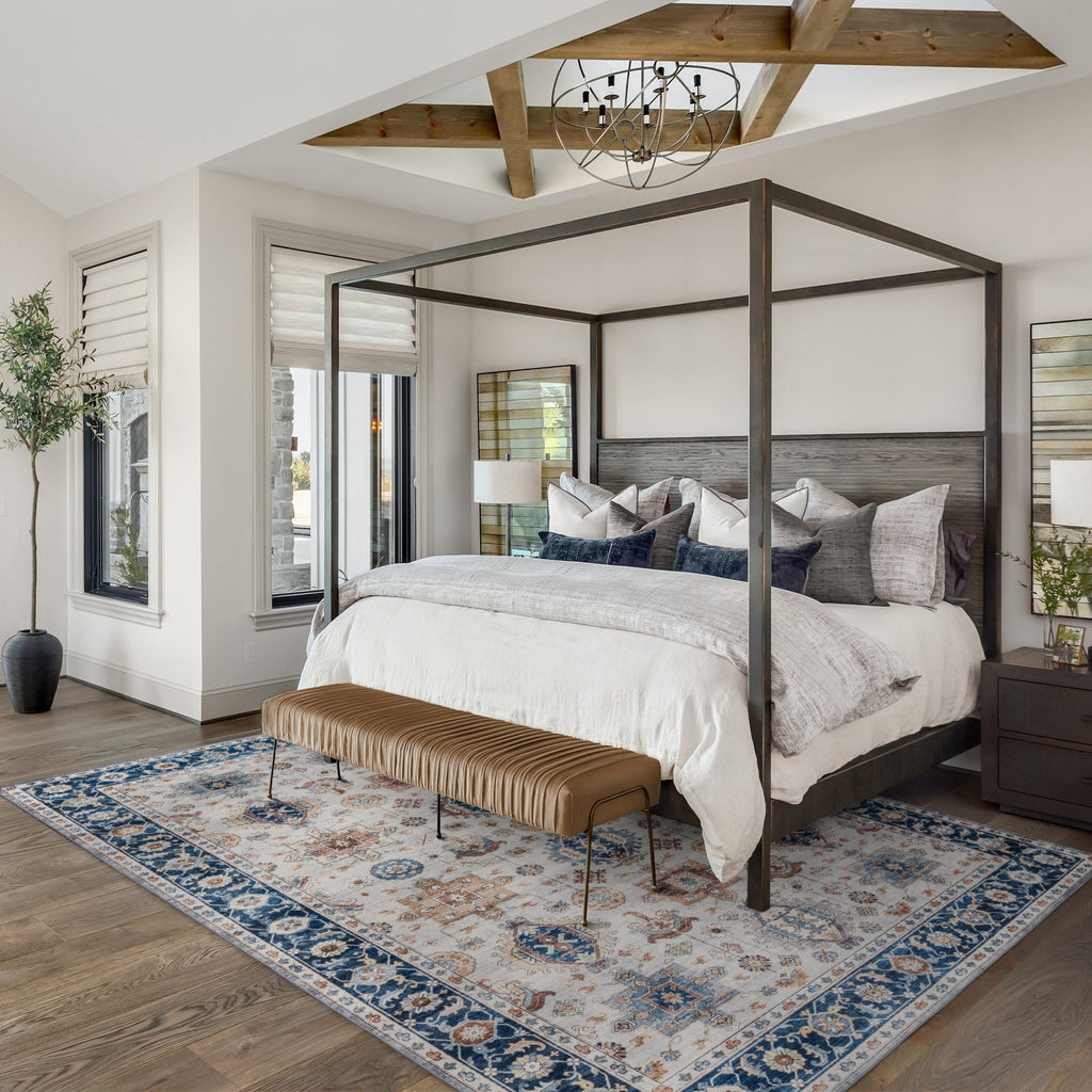 Collection de tapis Gertmenian Crystal Print, lavables, imprimés numériquement, à poils plats, en polyester antidérapant