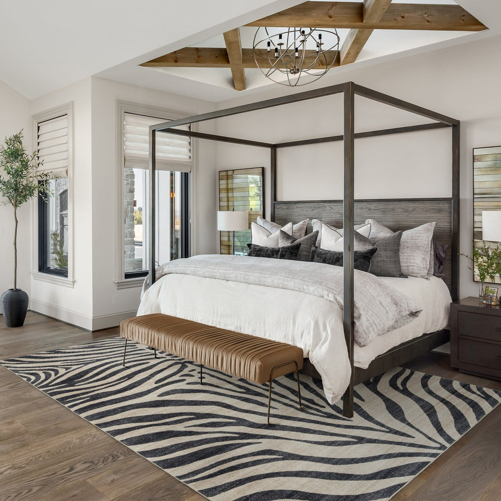 Collection de tapis Gertmenian Crystal Print, lavables, imprimés numériquement, à poils plats, en polyester antidérapant