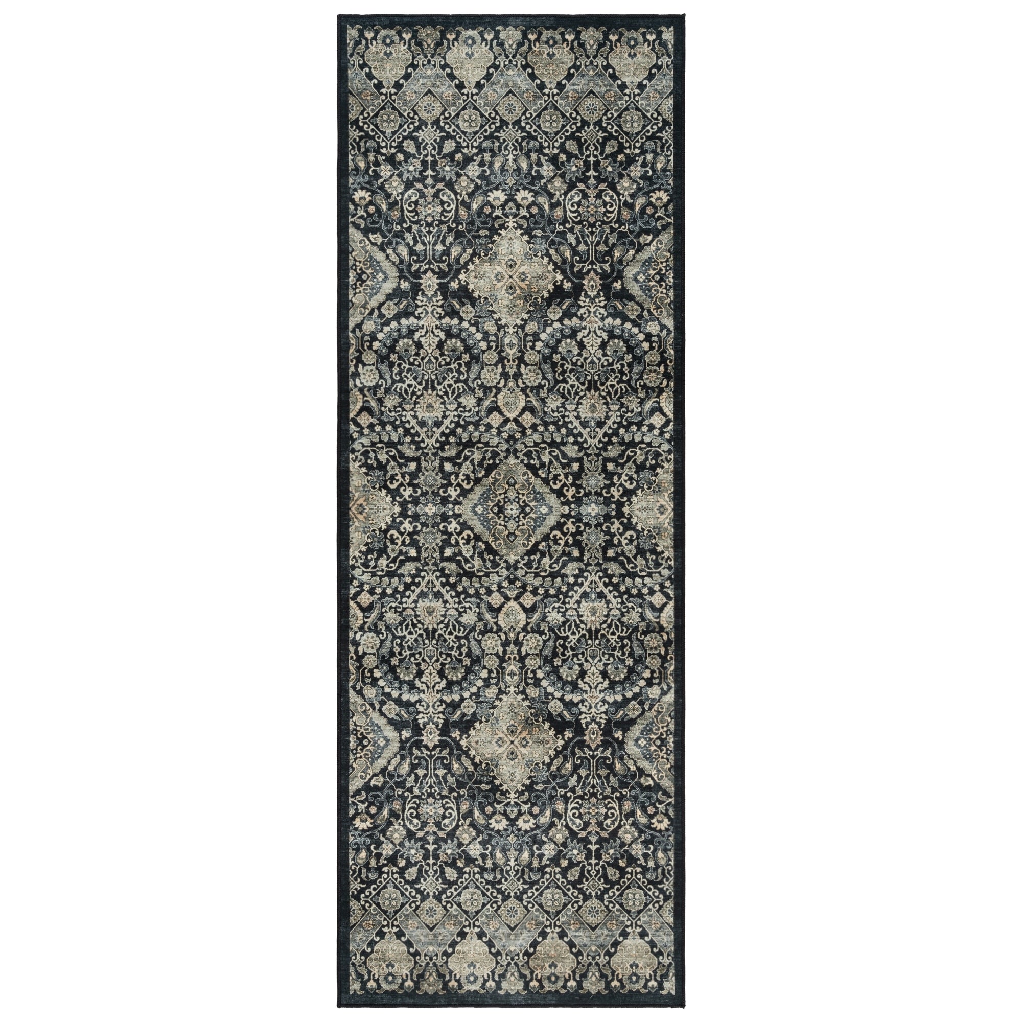 Collection de tapis Gertmenian Crystal Print, lavables, imprimés numériquement, à poils plats, en polyester antidérapant