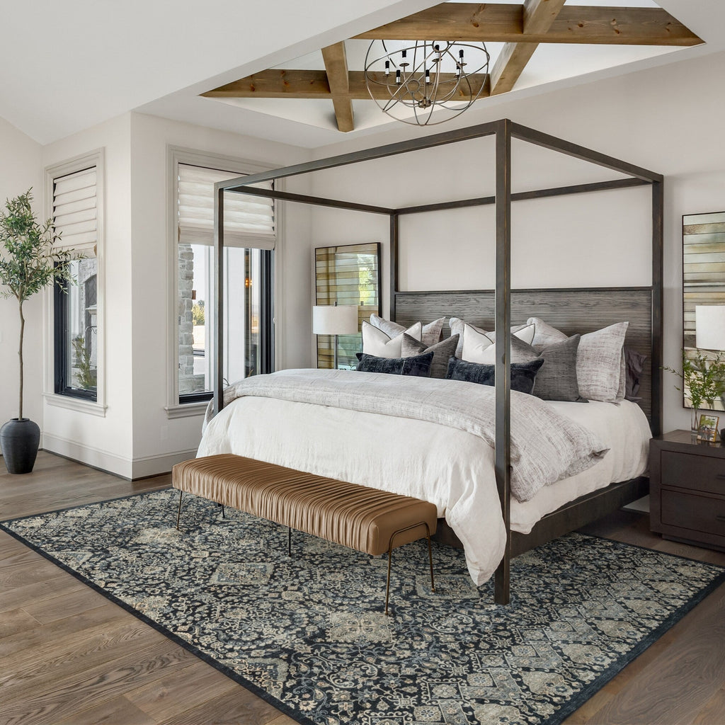 Collection de tapis Gertmenian Crystal Print, lavables, imprimés numériquement, à poils plats, en polyester antidérapant