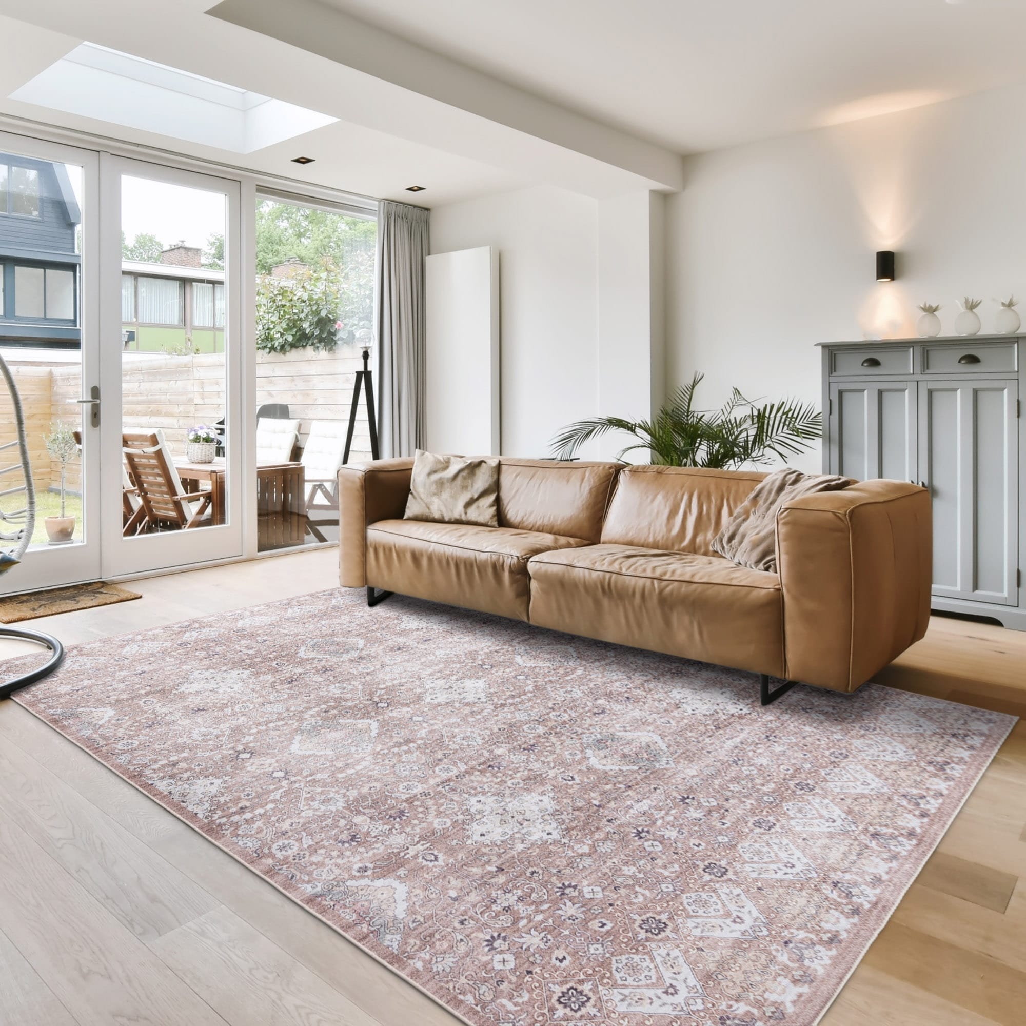 Collection de tapis Gertmenian Crystal Print, lavables, imprimés numériquement, à poils plats, en polyester antidérapant