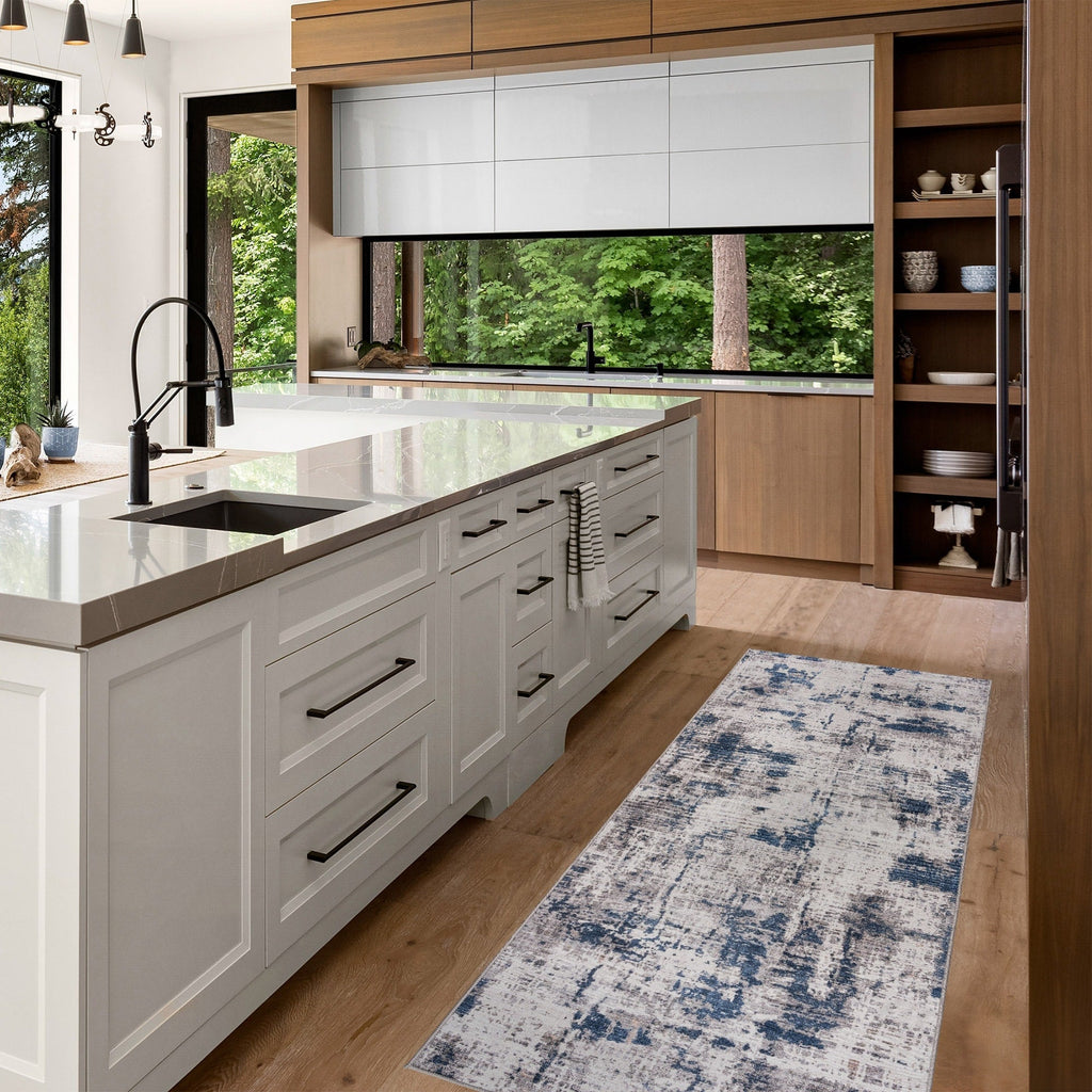 Collection de tapis Gertmenian Crystal Print, lavables, imprimés numériquement, à poils plats, en polyester antidérapant