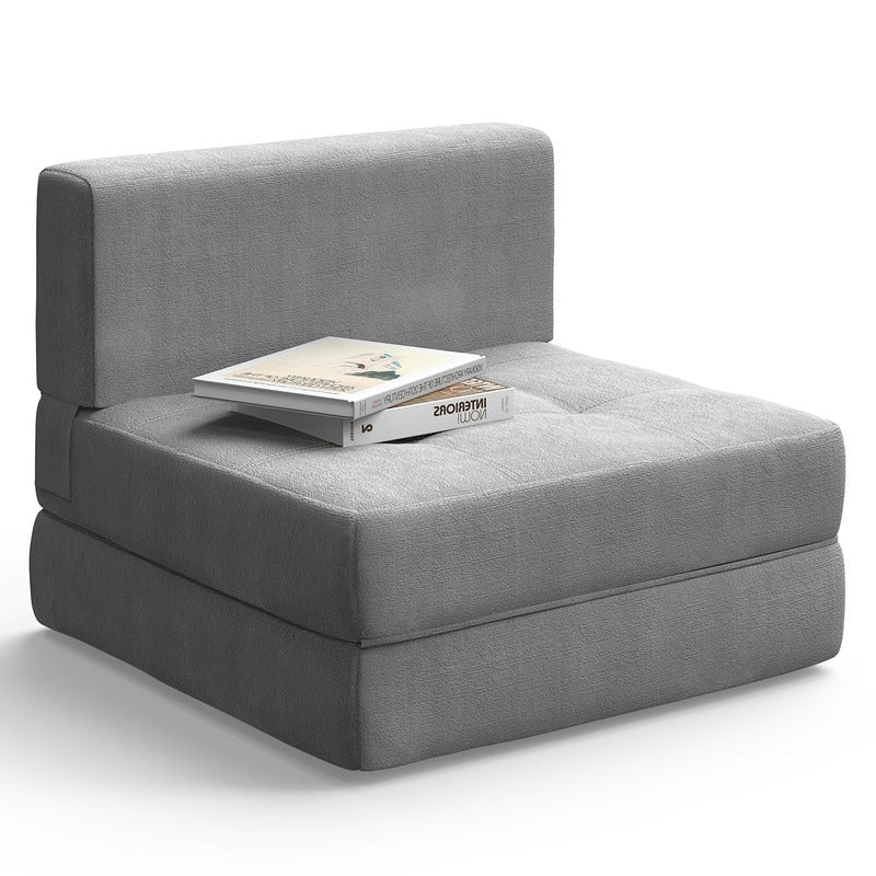 3 in 1 Convertible Flip Chair, Fold Down Chair, Flip Out Lounger Sleeper Bed