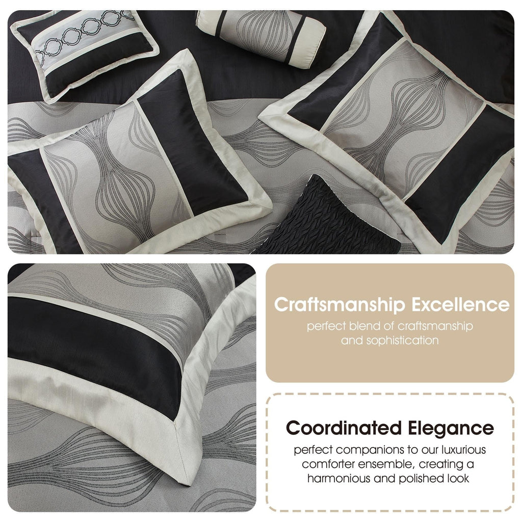 Nanshing Daniella 7-Piece Modern Geometric Comforter Set