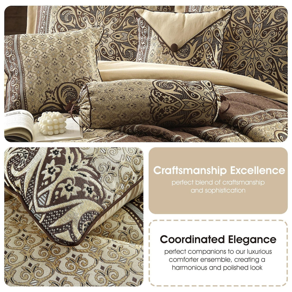 Nanshing Prince 7 Piece Elegant Medallion Comforter Set