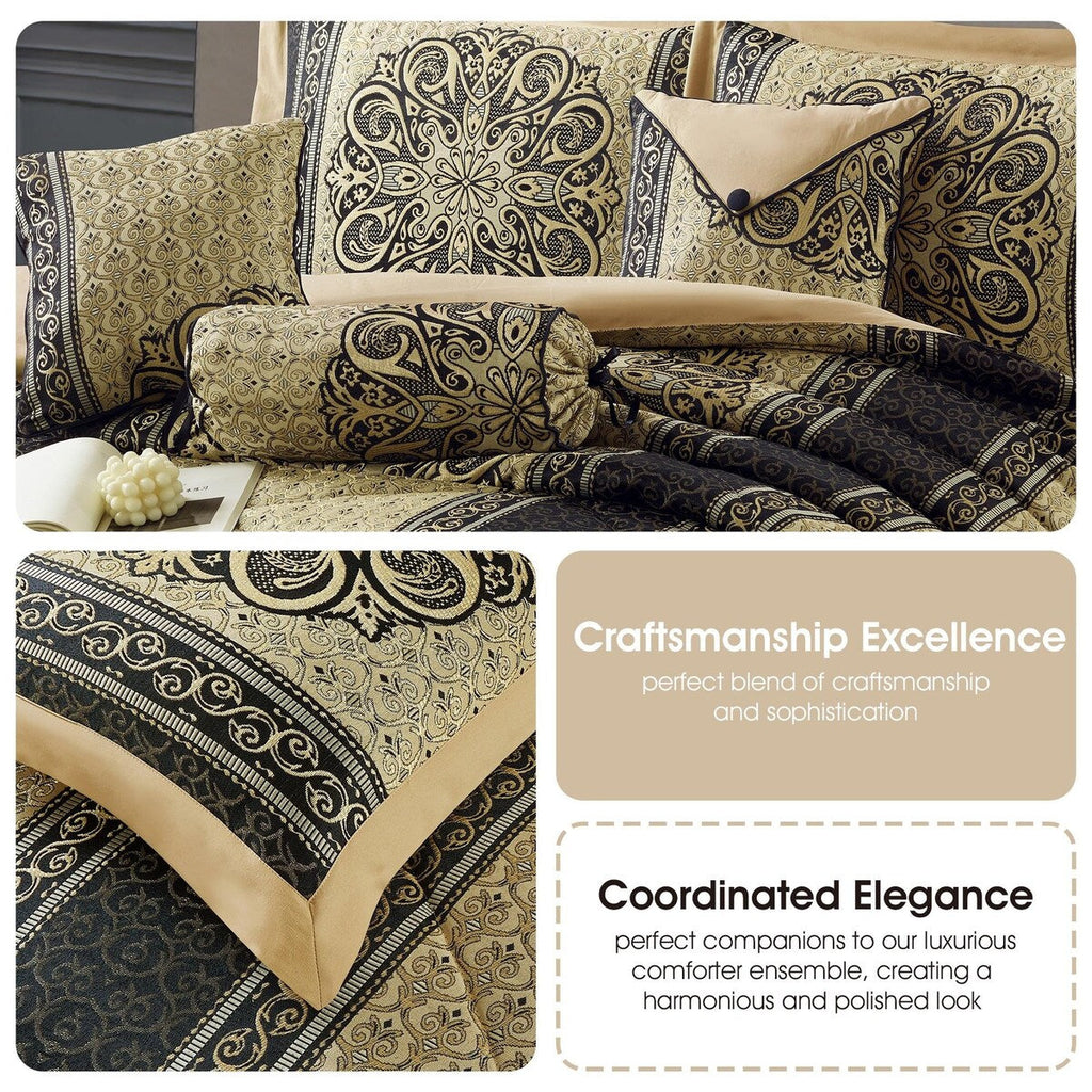 Nanshing Prince 7 Piece Elegant Medallion Comforter Set