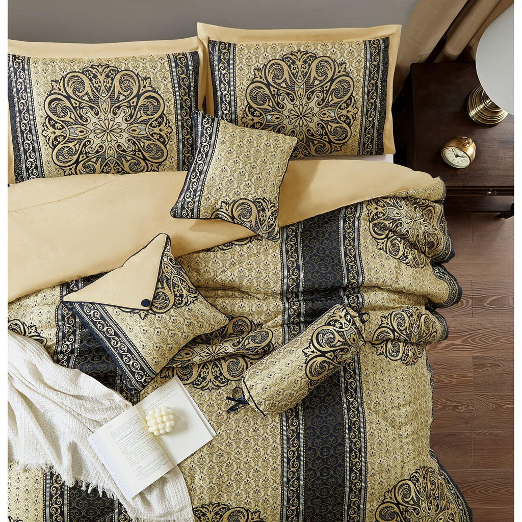 Nanshing Prince 7 Piece Elegant Medallion Comforter Set