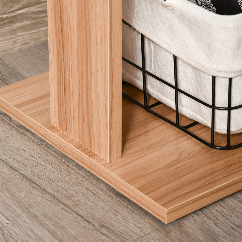 Bureau d'ordinateur rotatif moderne en L HomCom avec étagères