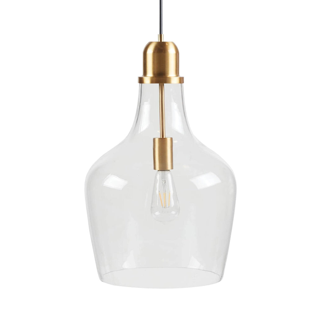 INK+IVY Auburn Bell Shaped Hanging Glass Pendant Light