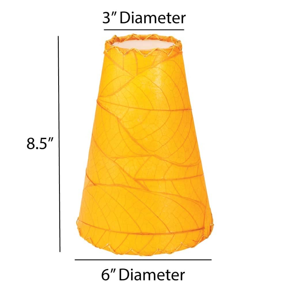 Eangee Handmade Gecko Wall Lamp Combo, Cocoa Leaves Shade, 16 x 7 x 24 in. - 16 x 7 x 24