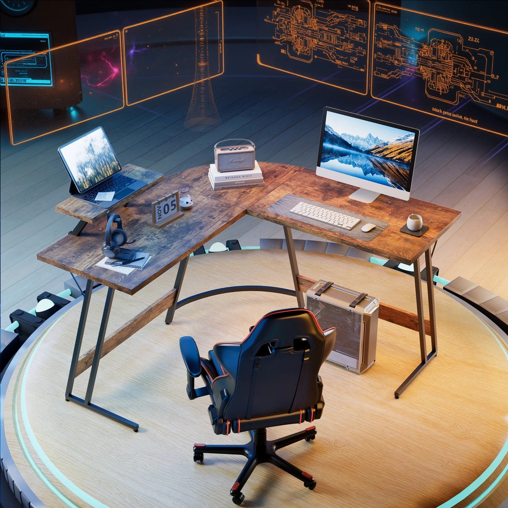 Homall L-Shaped Gaming Desk Computer Corner Desk Office Writing Desk