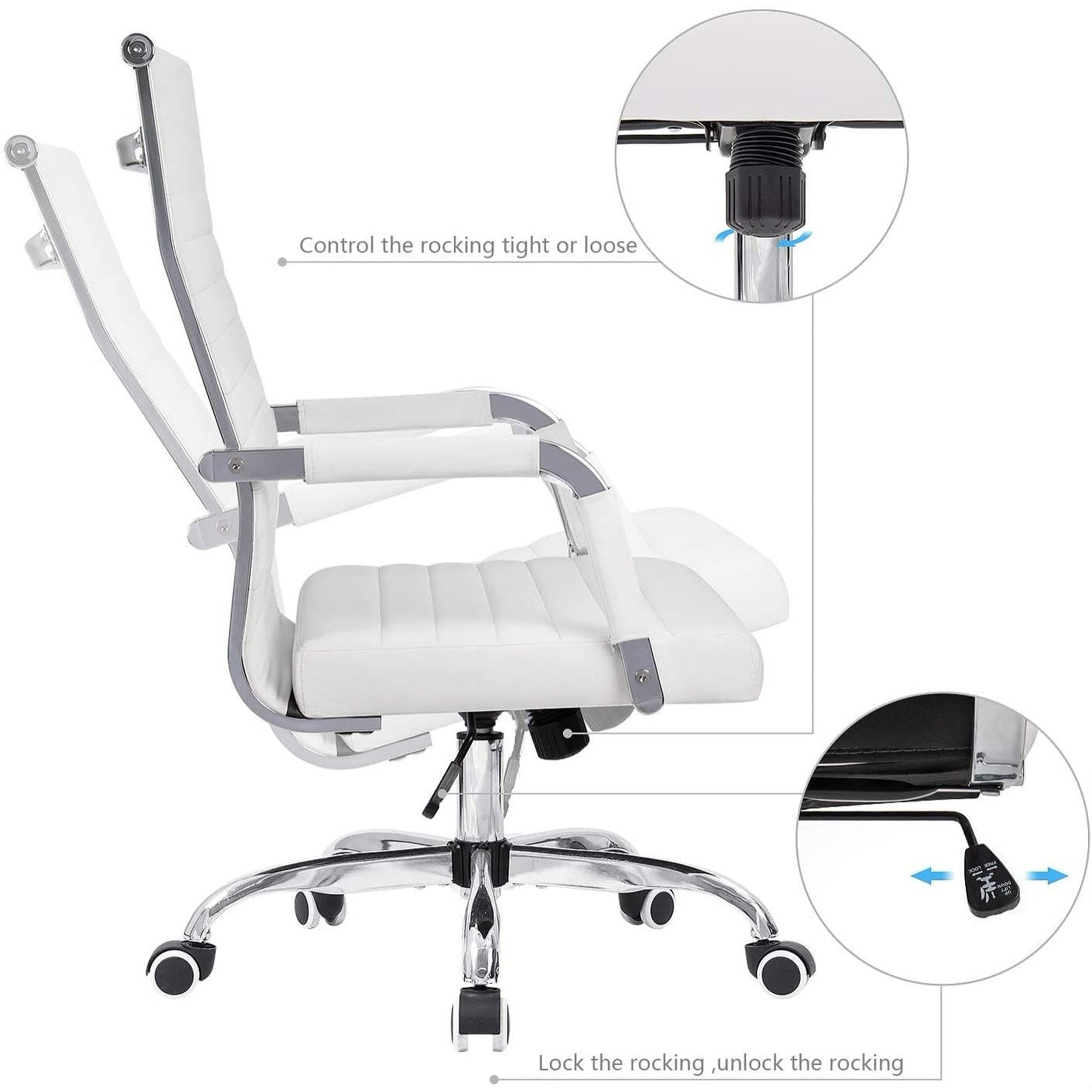 Homall Ribbed Office Chair Computer Desk Chair