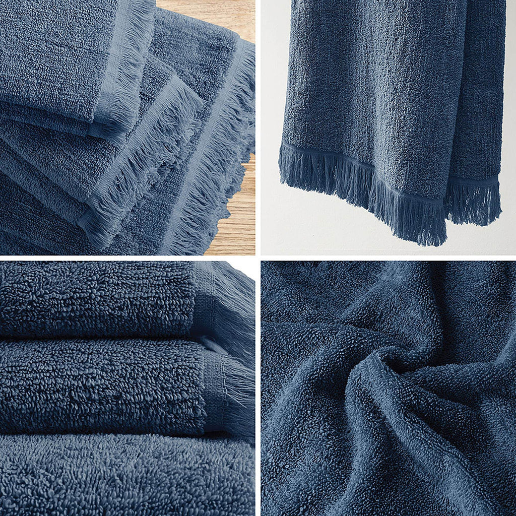 INK+IVY Atlas Cotton Dobby Slub 6 Piece Towel Set