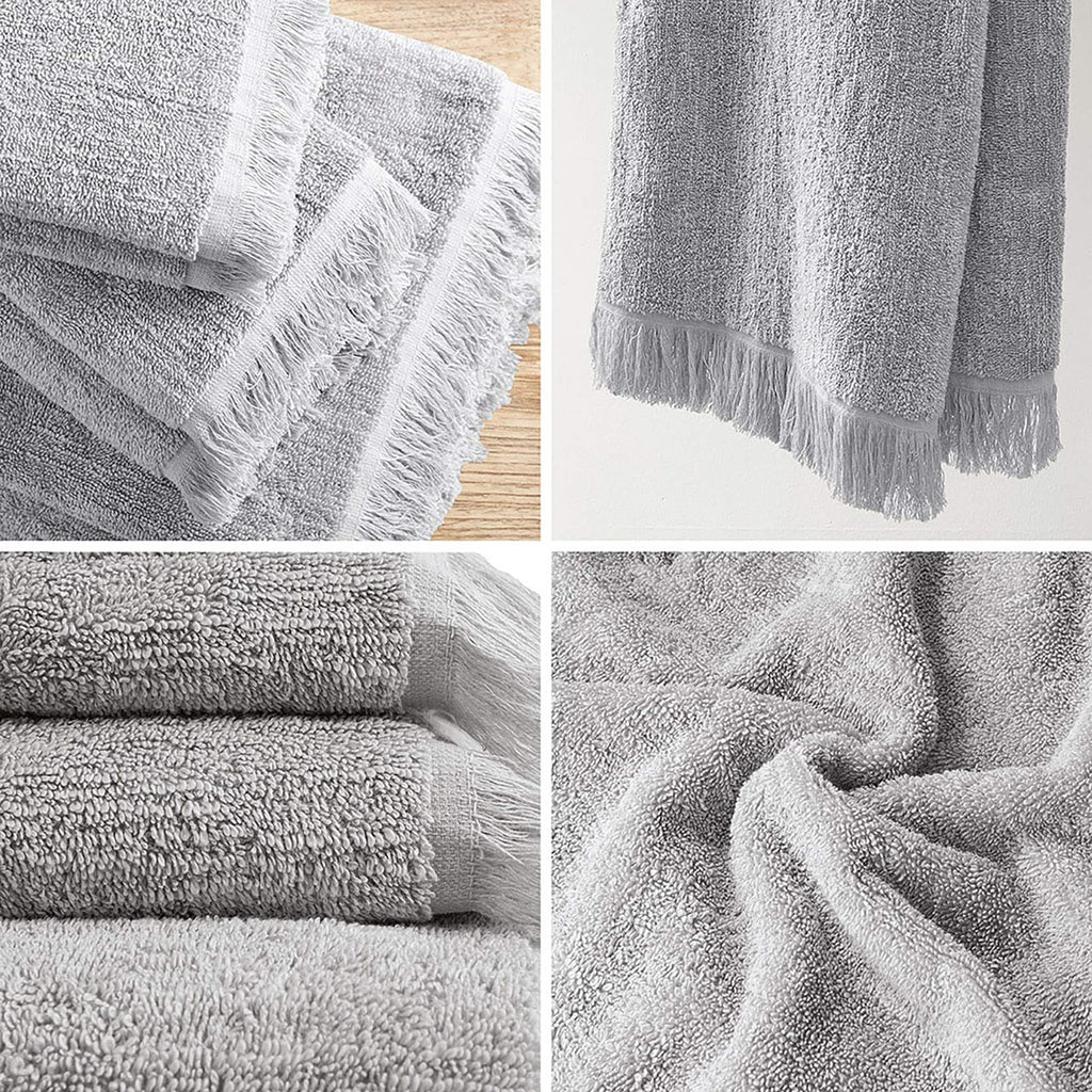 INK+IVY Atlas Cotton Dobby Slub 6 Piece Towel Set