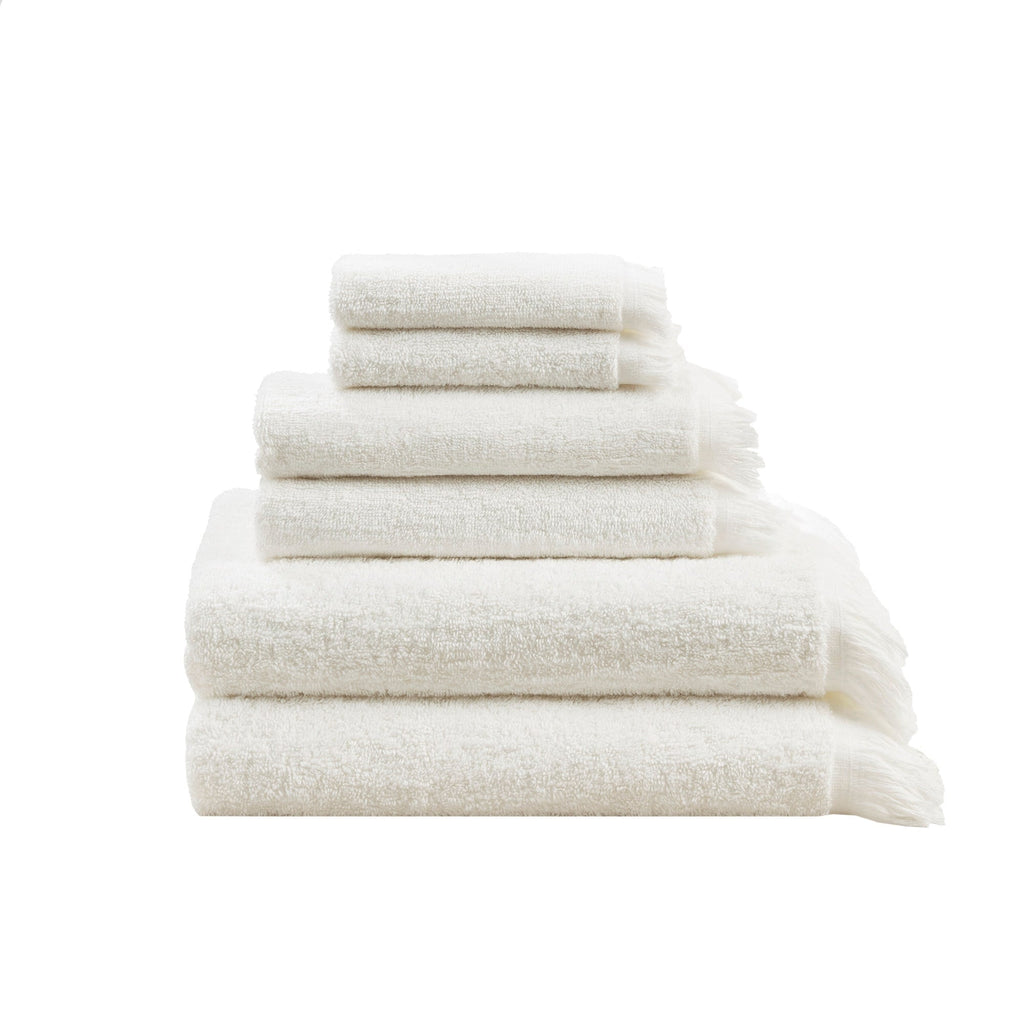 INK+IVY Atlas Cotton Dobby Slub 6 Piece Towel Set