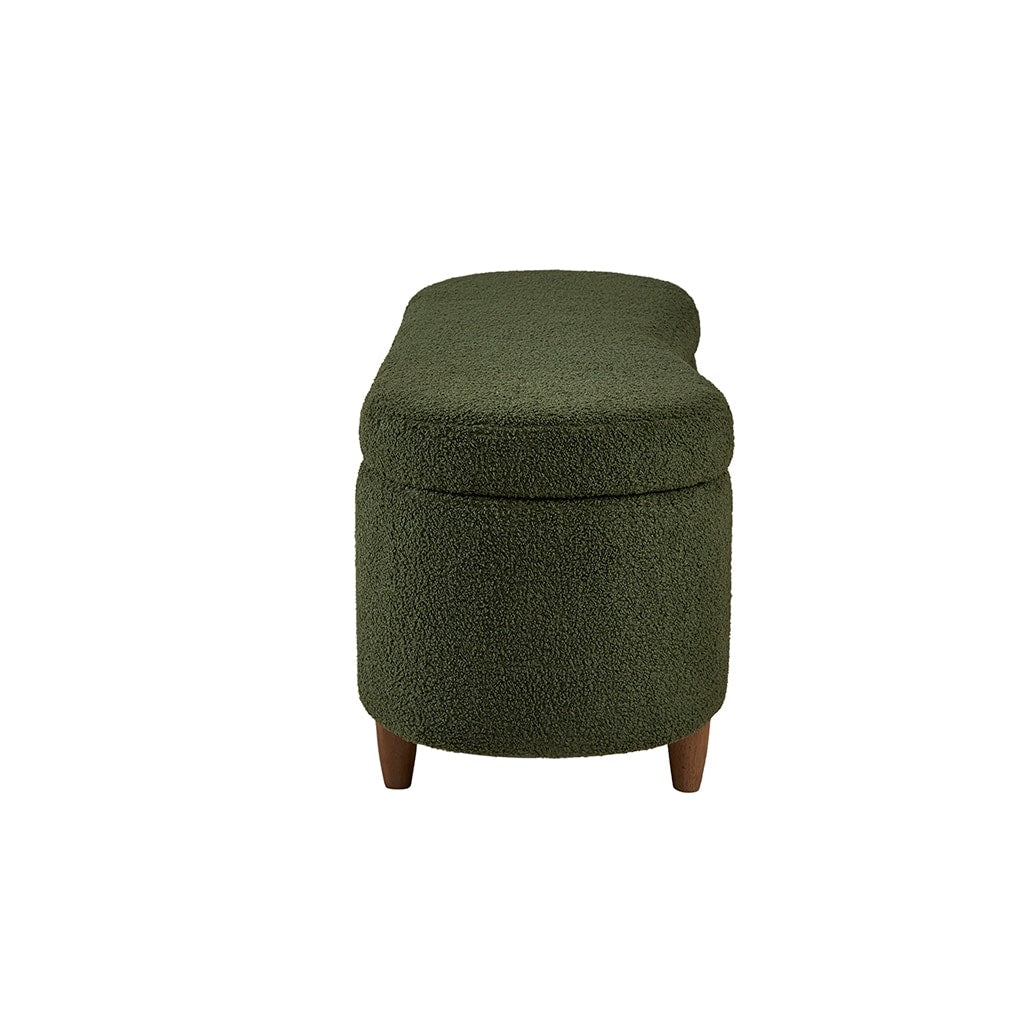 Banc d'appoint de rangement incurvé de style boucle INK IVY Bailey
