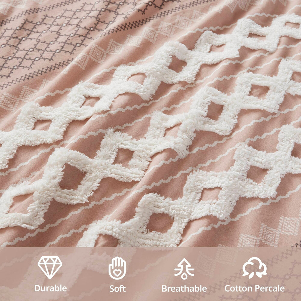 INK+IVY Imani Cotton Printed Comforter Set with Chenille