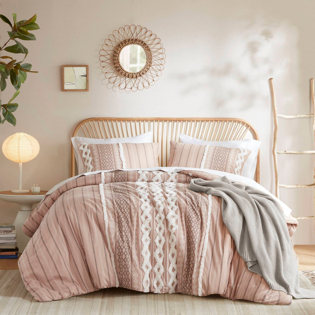INK+IVY Imani Cotton Printed Comforter Set with Chenille