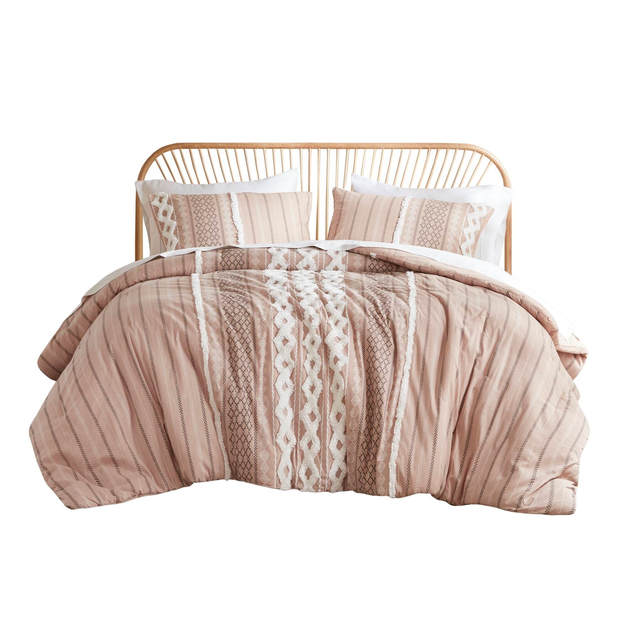 INK+IVY Imani Cotton Printed Comforter Set with Chenille