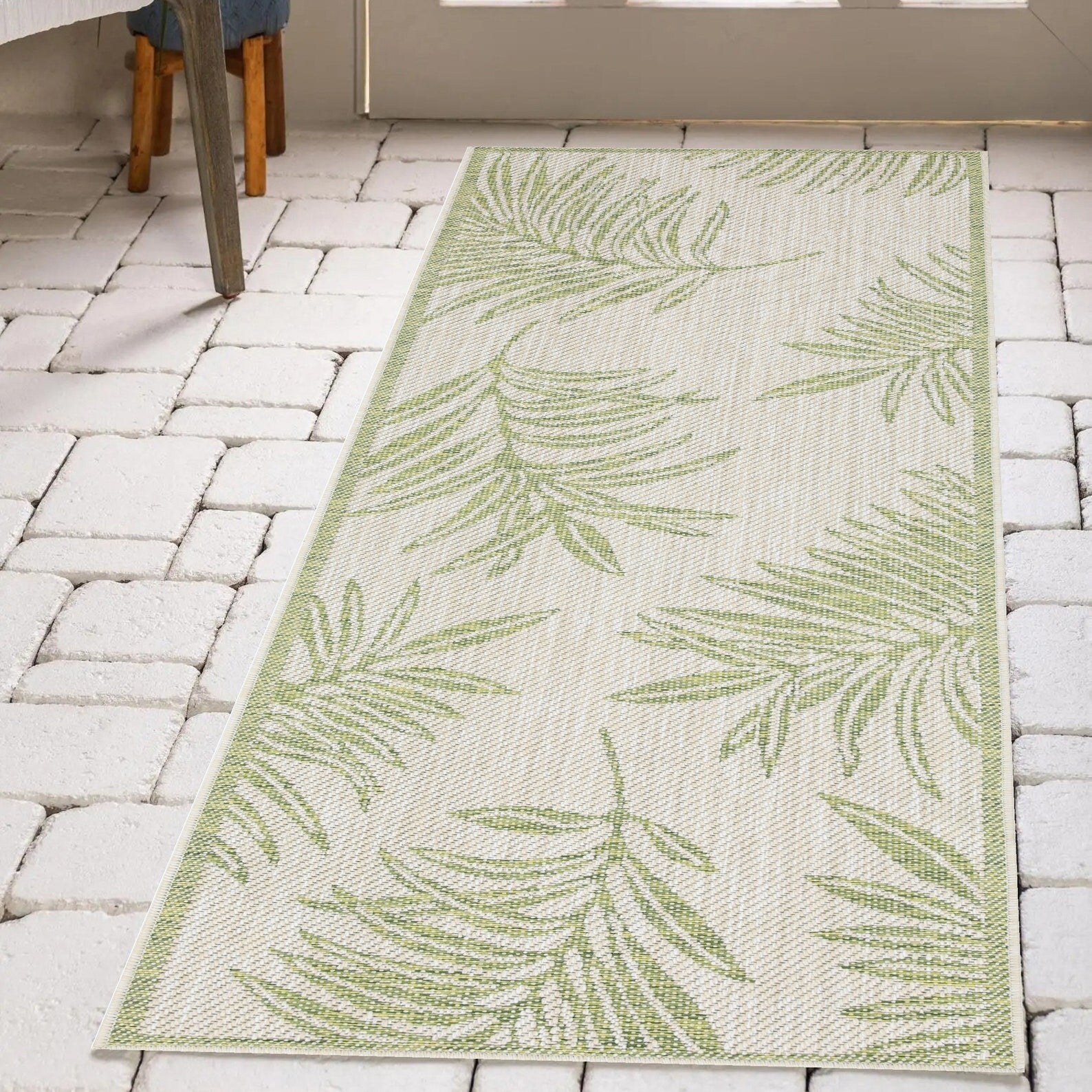 Tapis d'intérieur/extérieur / Passe-plat / Paillasson - Lavable en machine, résistant aux intempéries et aux UV - Imperméable - Liana