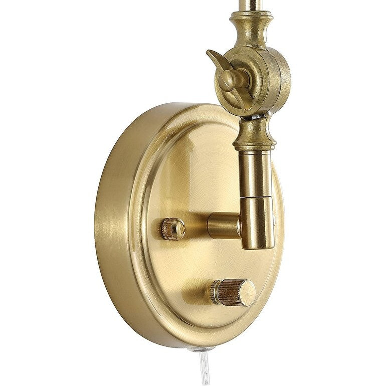 WINGBO Industrial Swing Arm Wall Sconce with Metal Shade,2-Pack...