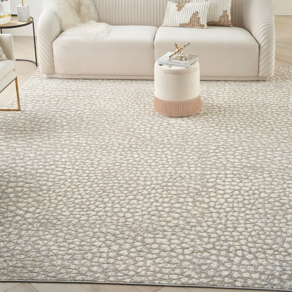Tapis moderne abstrait en galets Nourison Joli