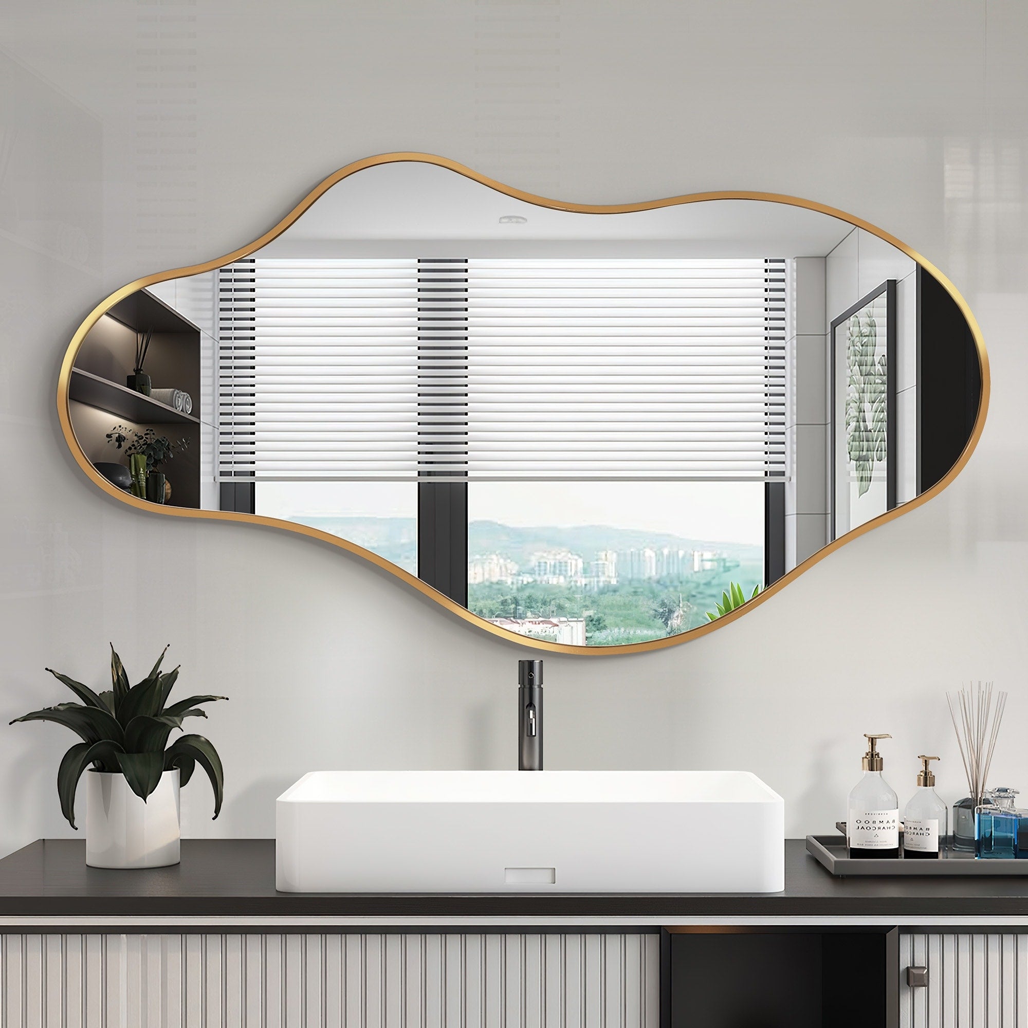 Irregular Wall Mirror Decorative Asymmetrical Wall Mirror
