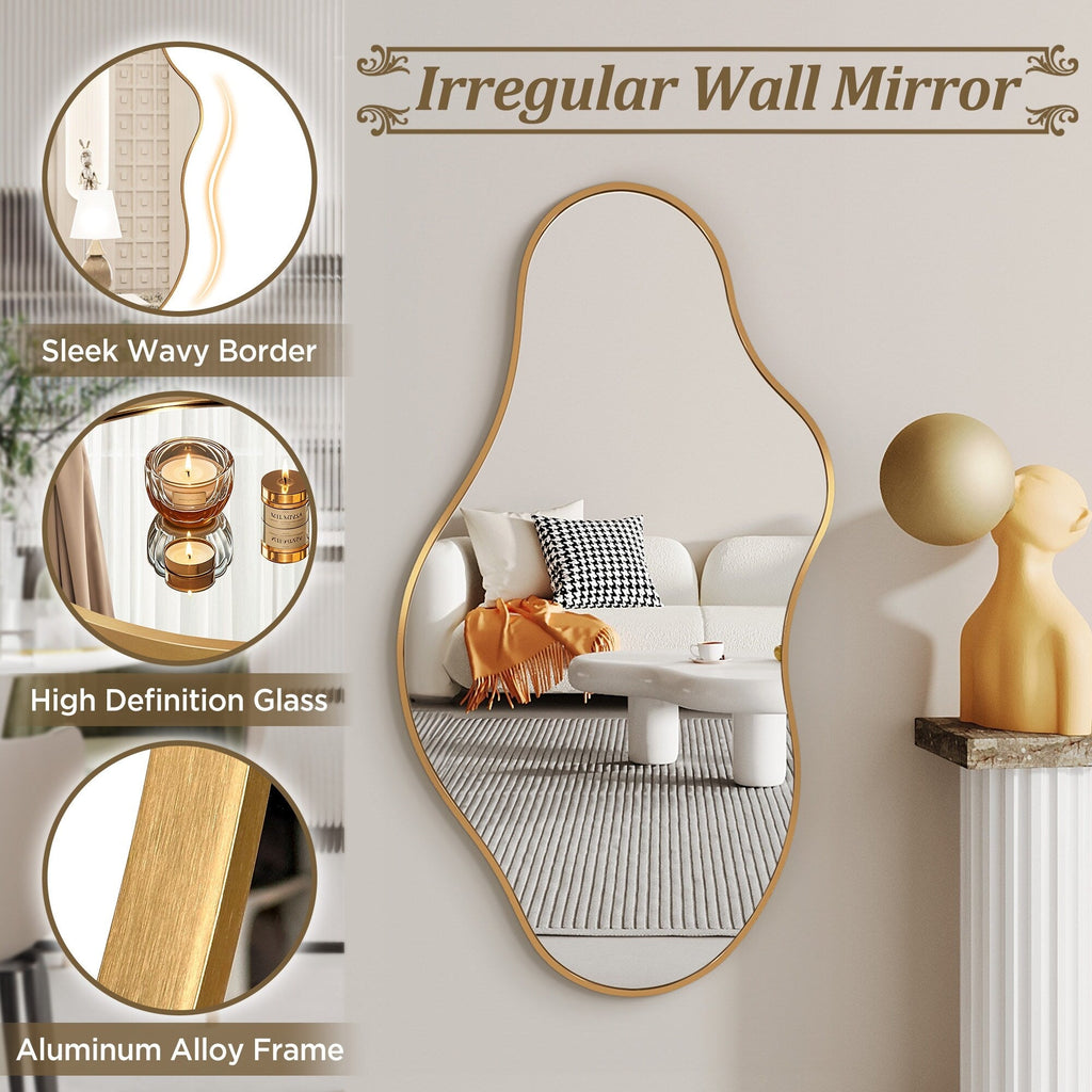 Irregular Wall Mirror Decorative Asymmetrical Wall Mirror