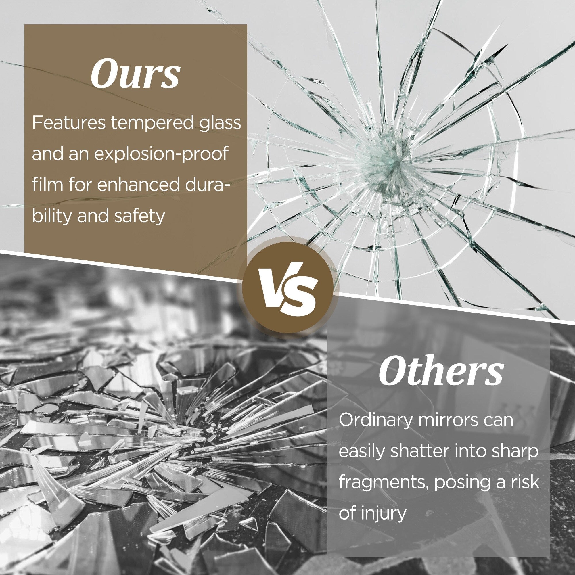 Irregular Wall Mirror Decorative Asymmetrical Wall Mirror