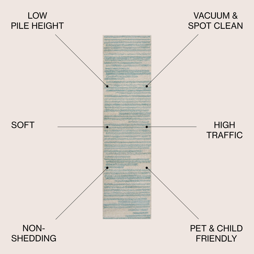 JONATHAN Y Tapis moderne à rayures berbères Aksil