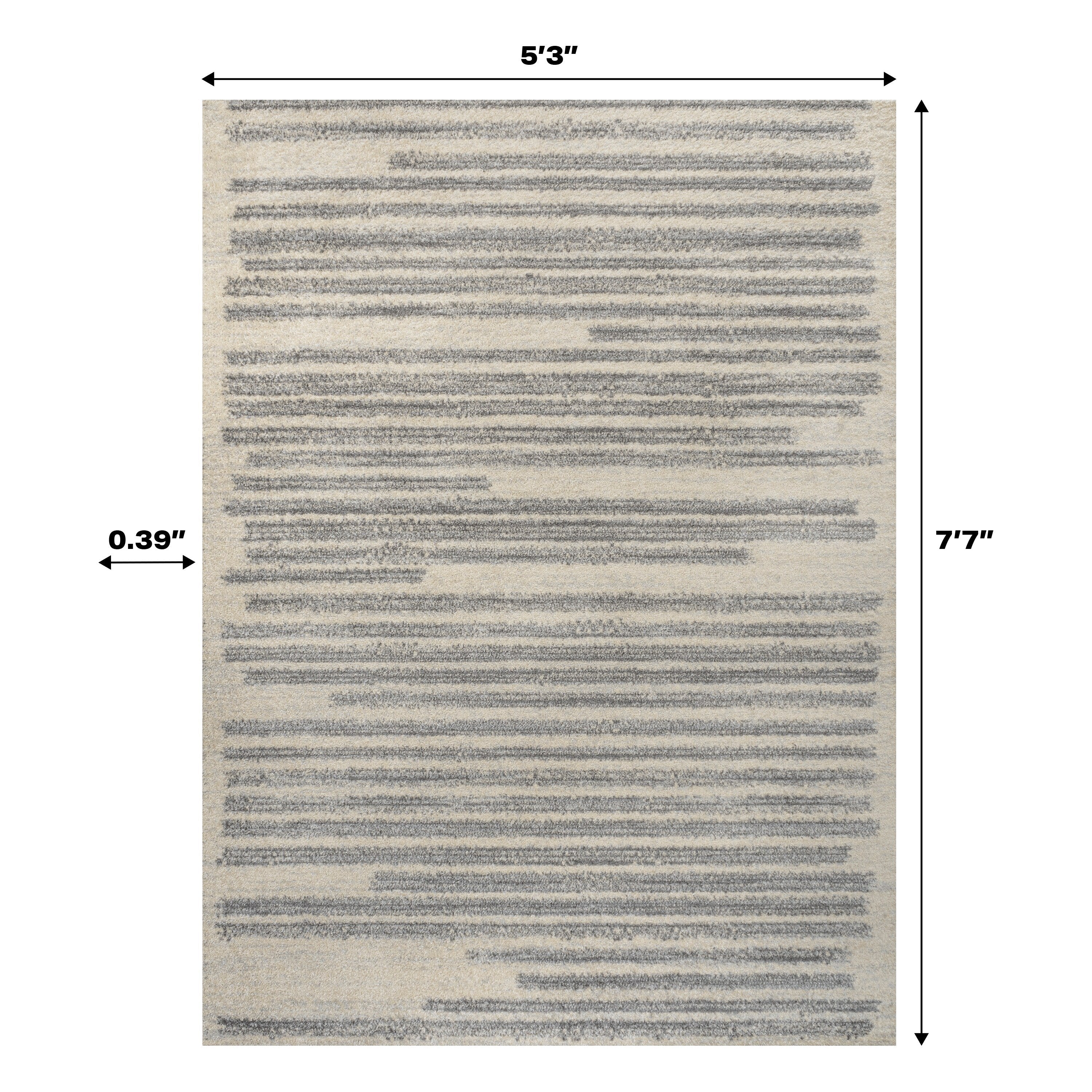 JONATHAN Y Tapis moderne à rayures berbères Aksil