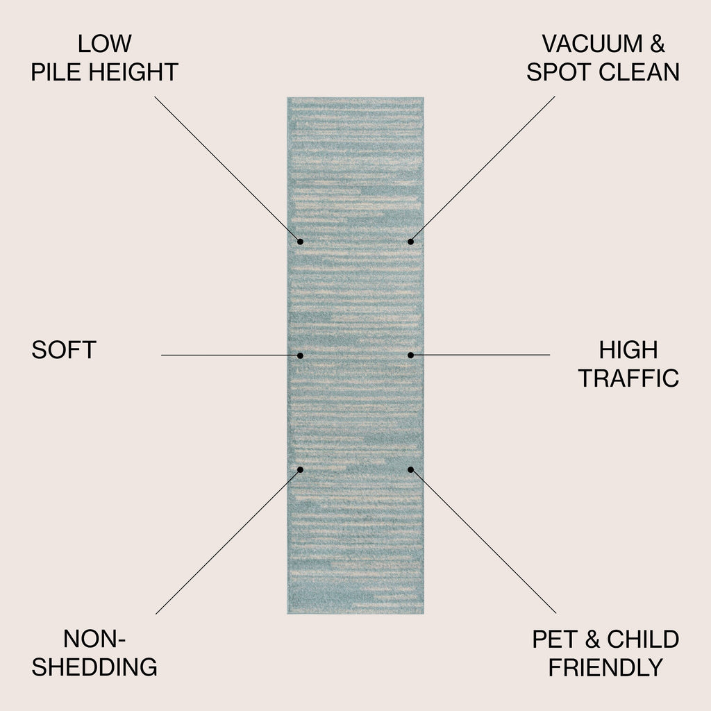 JONATHAN Y Tapis moderne à rayures berbères Aksil
