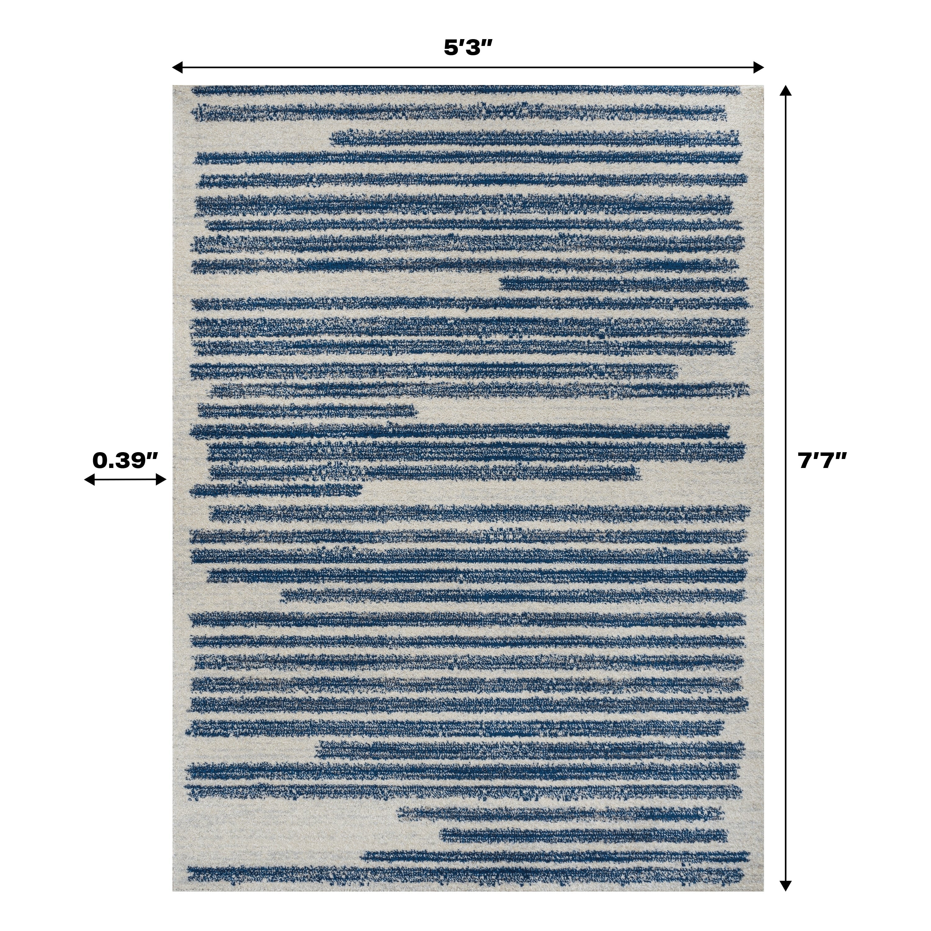 JONATHAN Y Tapis moderne à rayures berbères Aksil