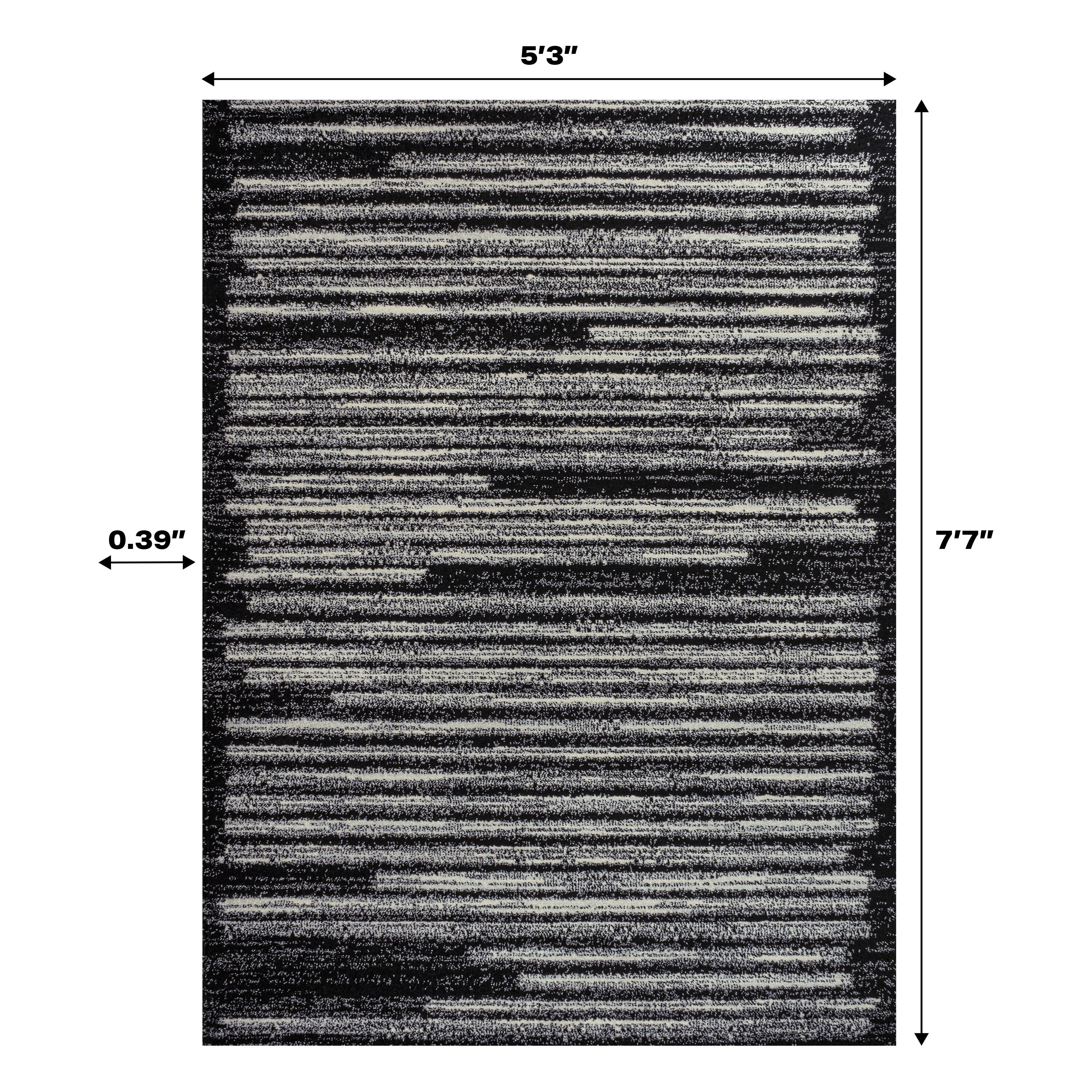JONATHAN Y Tapis moderne à rayures berbères Aksil