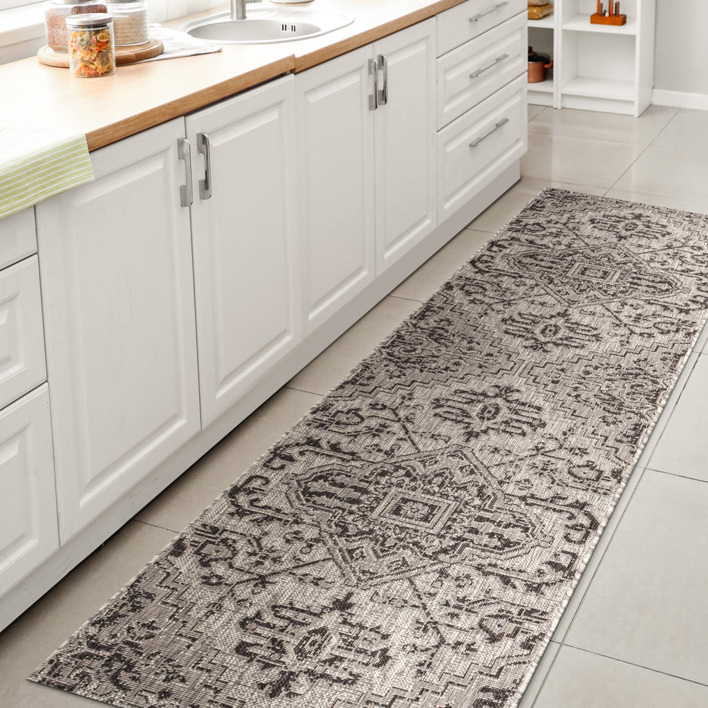 Tapis d'intérieur/extérieur JONATHAN Y Charleston Medallion