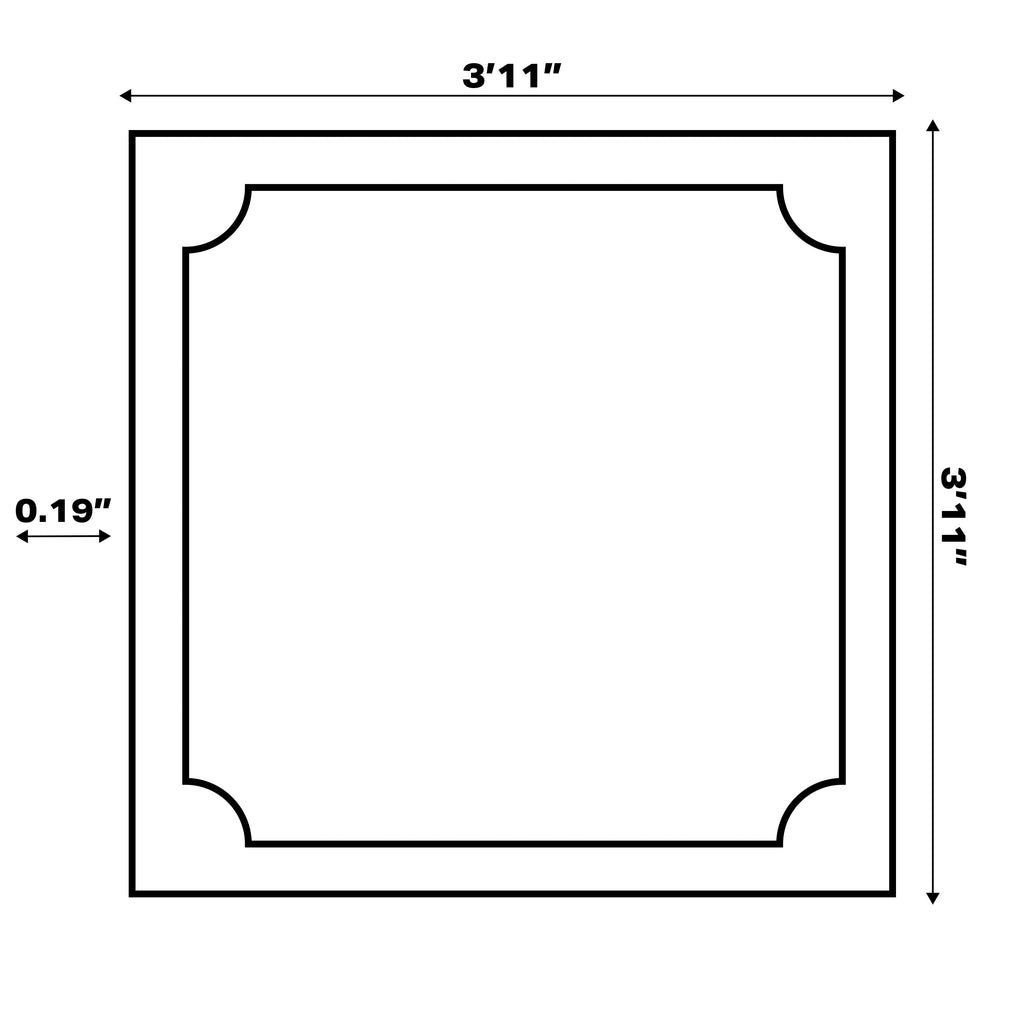 JONATHAN Y Tapis intérieur/extérieur à fronde de palmier Galon