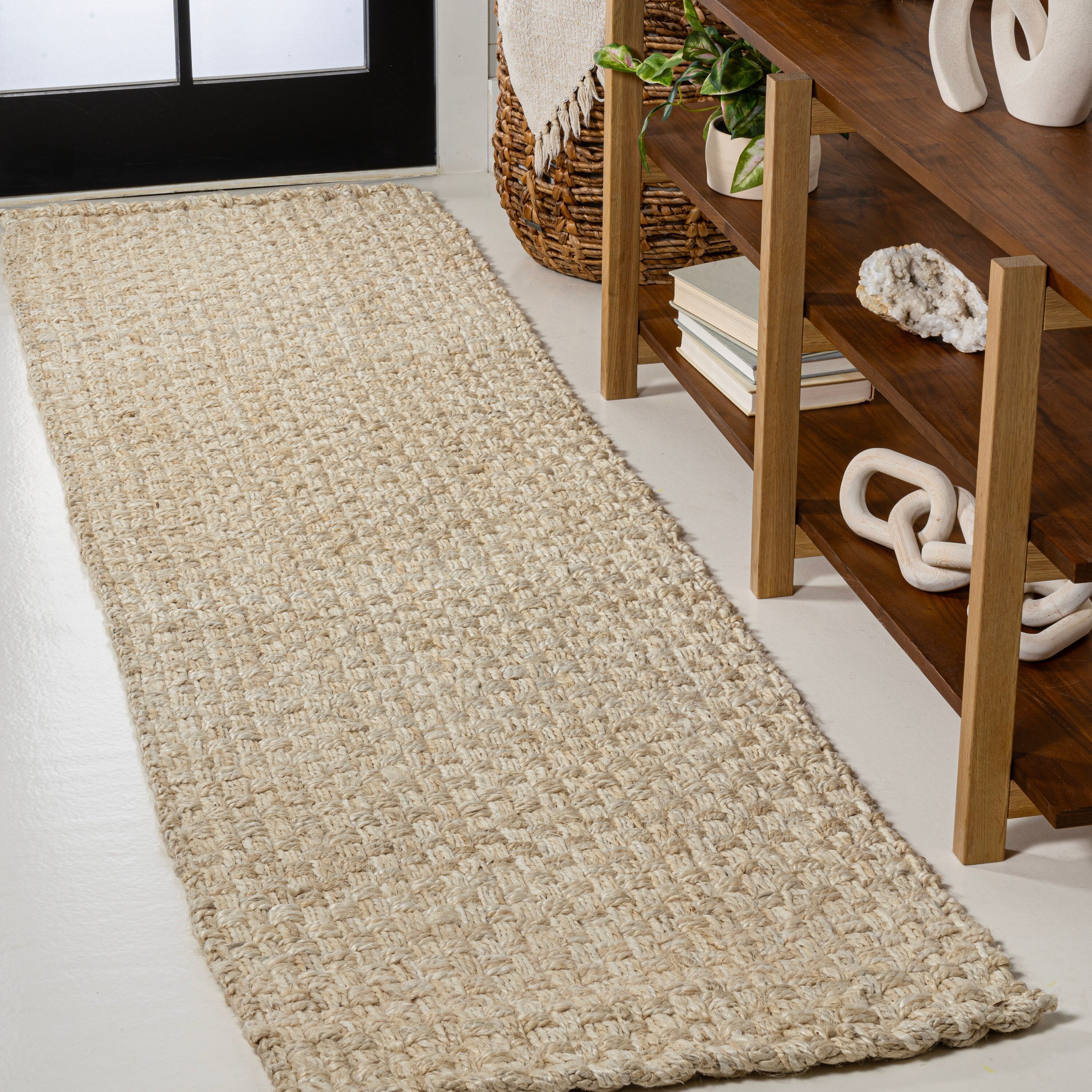 Tapis en jute bouclé épais tissé à la main JONATHAN Y Hiro