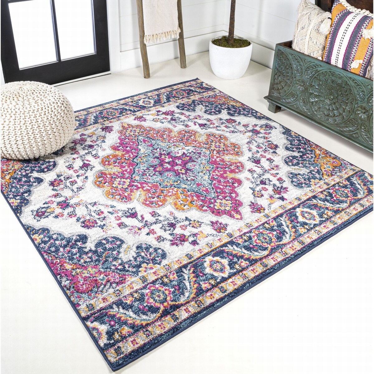 Tapis JONATHAN Y Inigo FLAIR Boho Vintage à médaillon