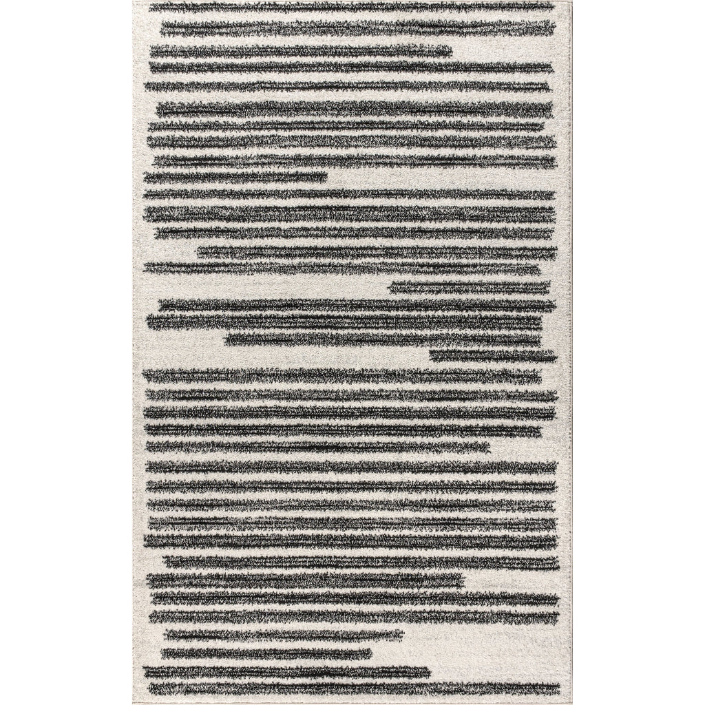 JONATHAN Y Tapis moderne à rayures berbères Aksil