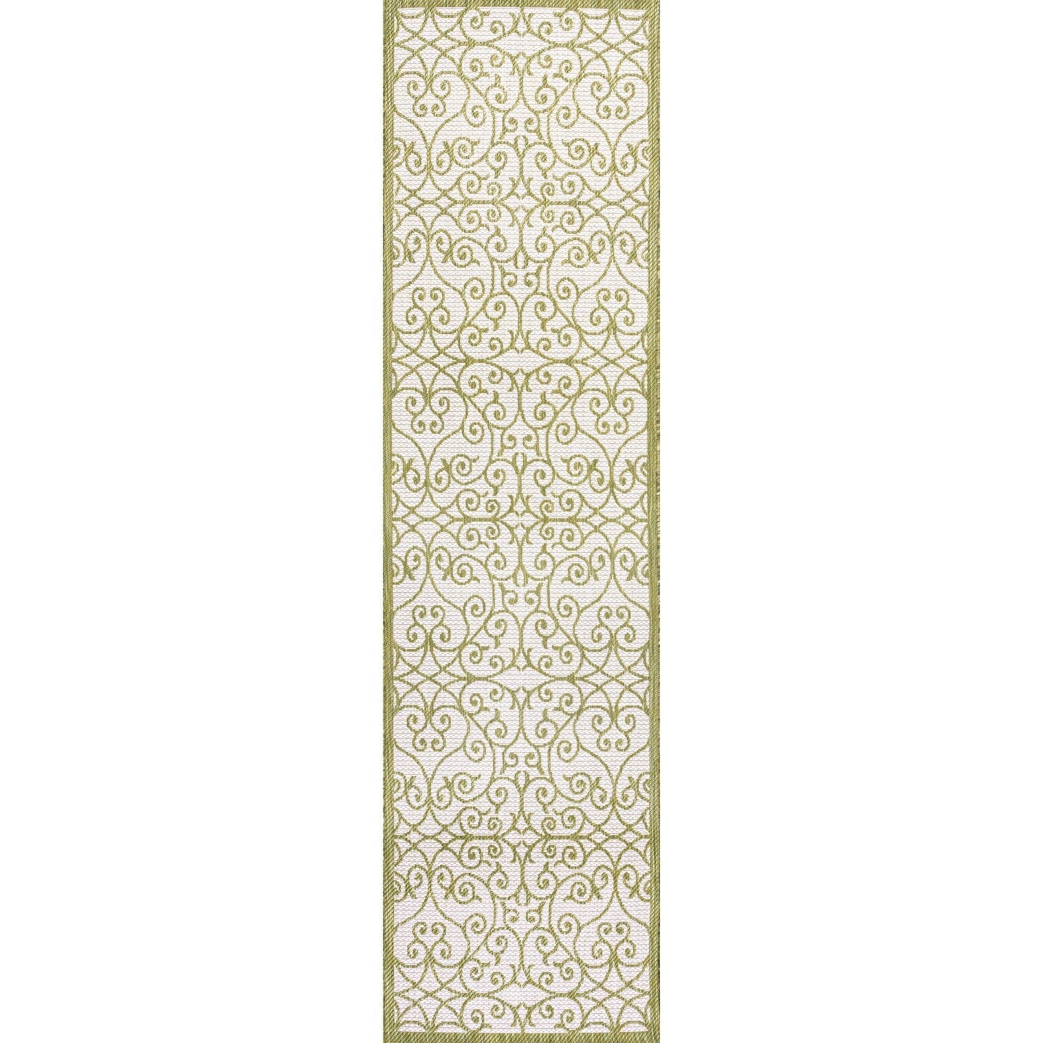 Tapis d'intérieur/extérieur à tissage texturé JONATHAN Y Ourika