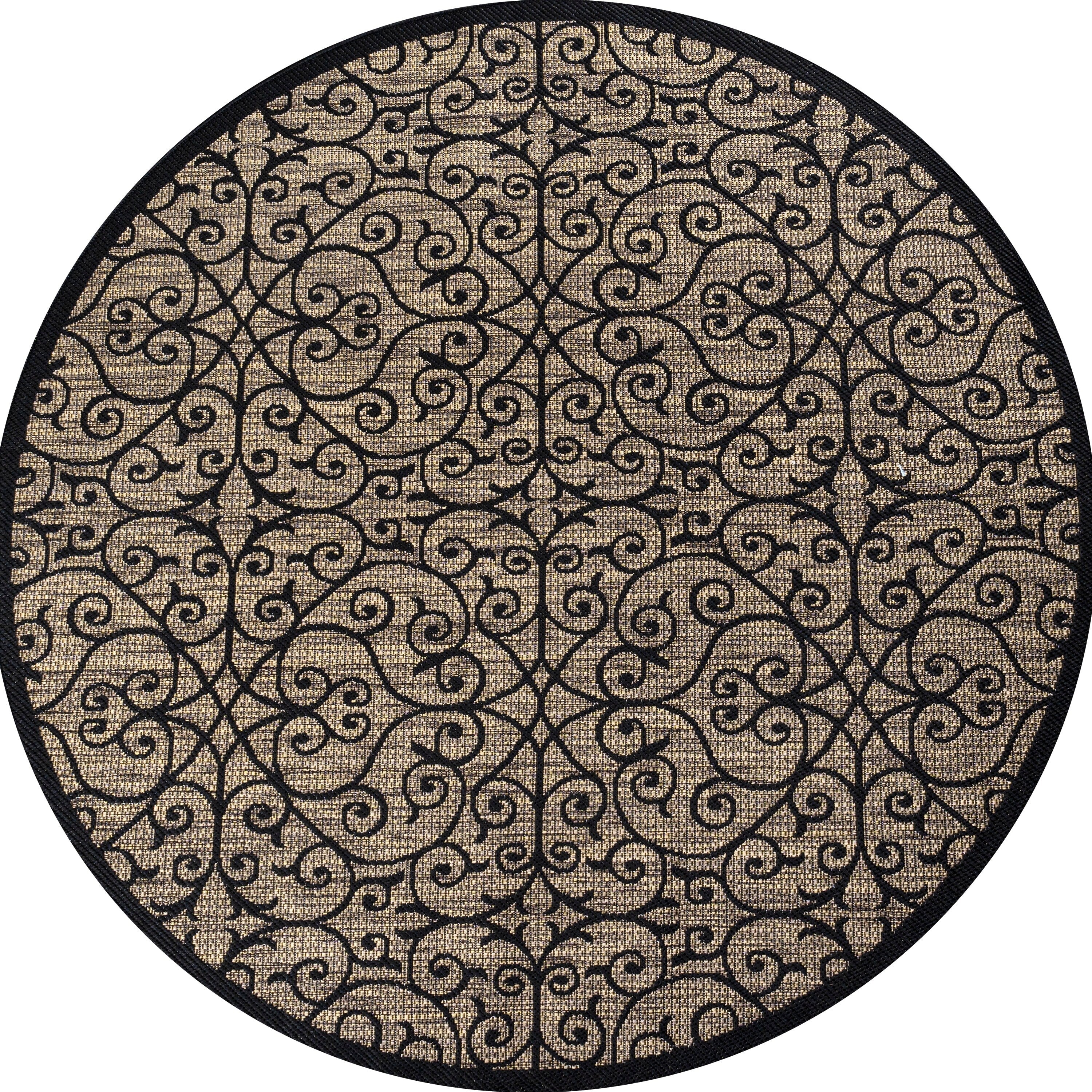 Tapis d'intérieur/extérieur à tissage texturé JONATHAN Y Ourika