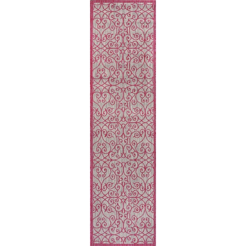 Tapis d'intérieur/extérieur à tissage texturé JONATHAN Y Ourika