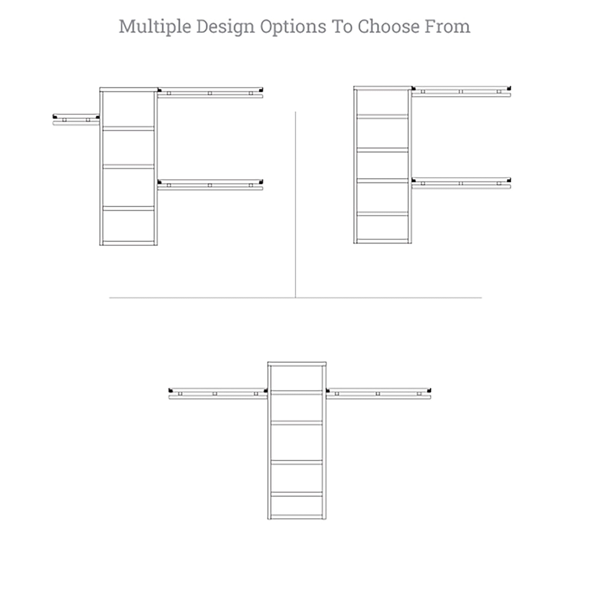 Système de placard intégré Simplicity en bois massif John Louis Home en acajou rouge