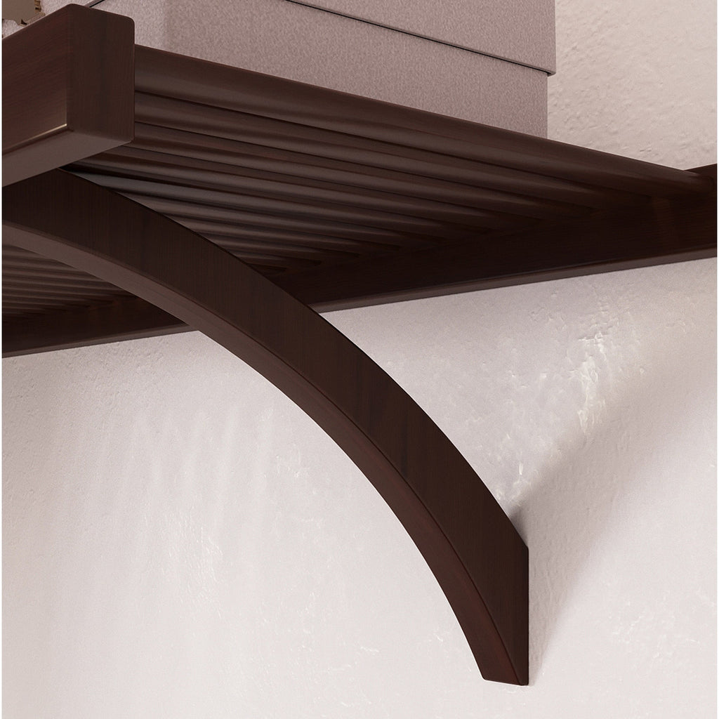 Système de placard intégré Simplicity en bois massif de John Louis Home, expresso