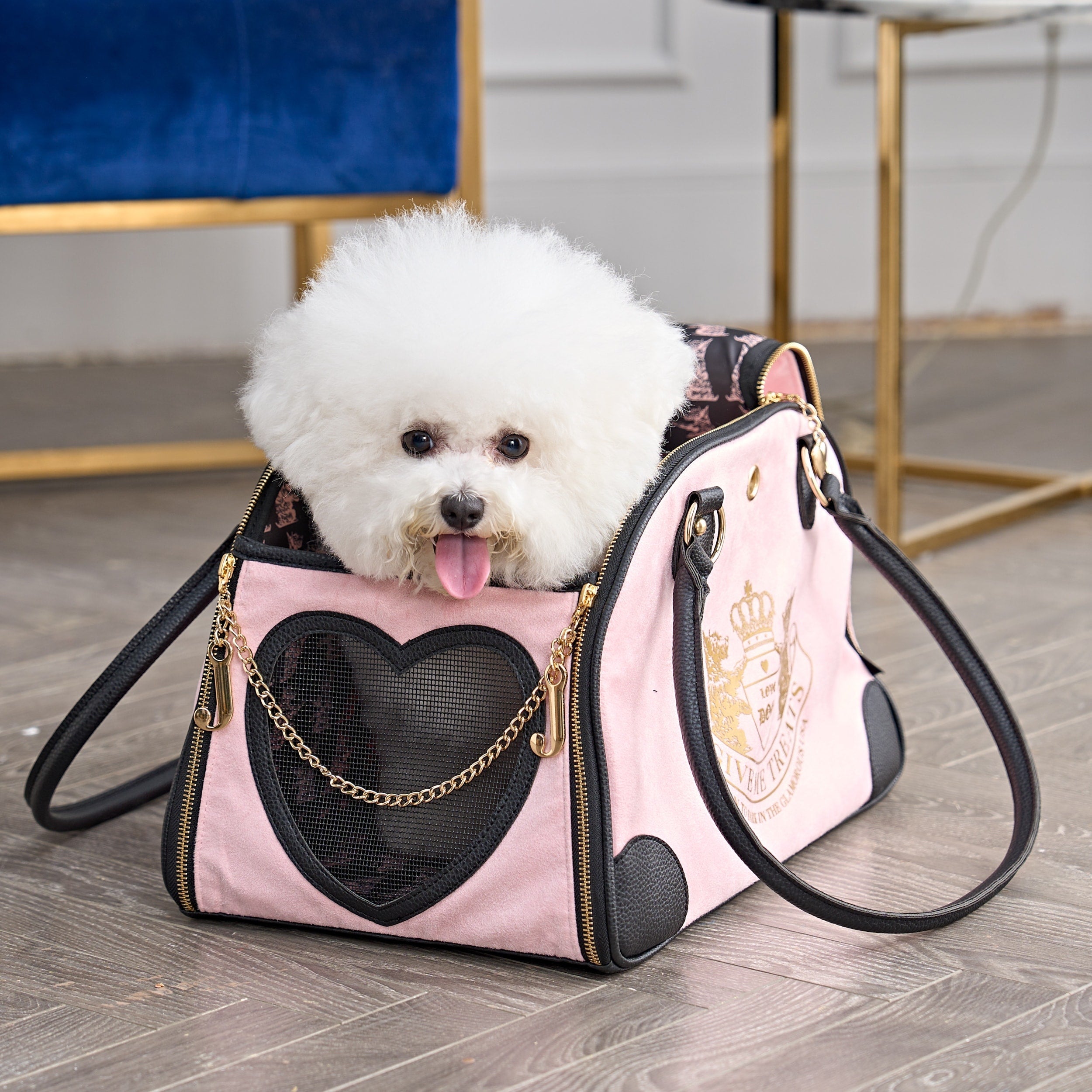 Sac de transport élégant Juicy Couture Give Me Treats pour animaux de compagnie - Sac de voyage