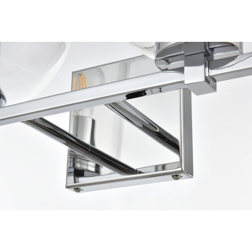 Julian 1 Light Black and Clear Bath Sconce