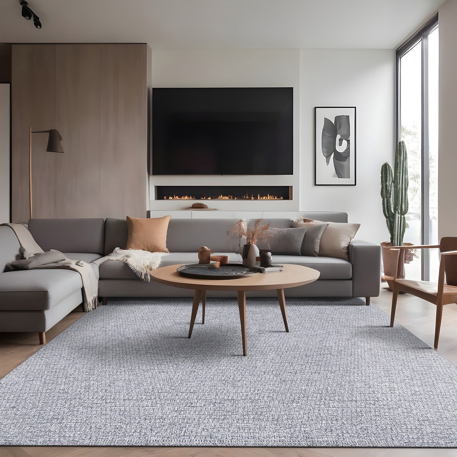 Tapis en jute Beverly Rug facile à nettoyer et ne perdant pas ses poils