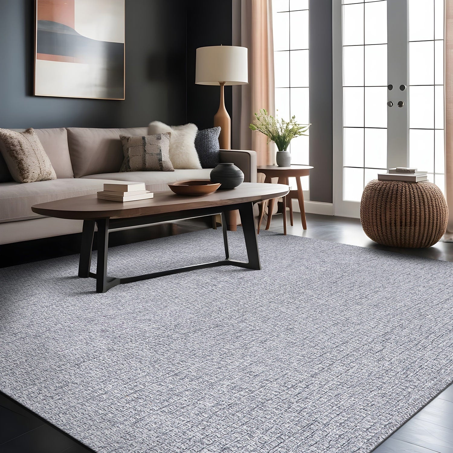 Tapis en jute Beverly Rug facile à nettoyer et ne perdant pas ses poils
