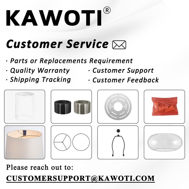 KAWOTI Lampe de salle de bain en métal à 4 lumières et abat-jour en verre à intensité variable