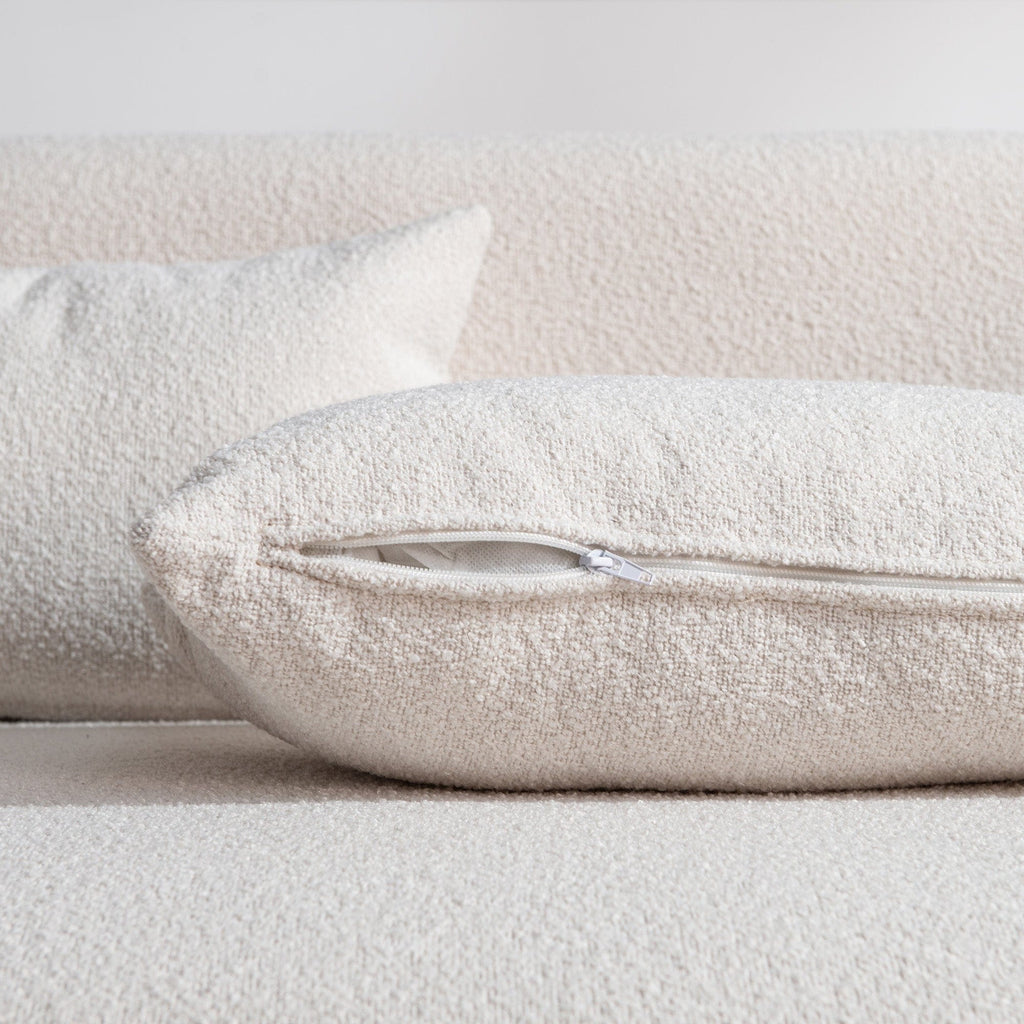 KINWELL Boucle Upholstered 2-Seats Loveseat with Pillows